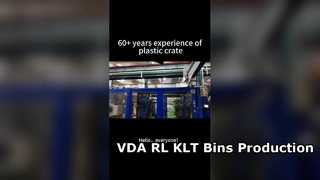 VDA RL-KLT การผลิตตู้คอนเทนเนอร์ มาตรฐานยานยนต์ ผู้ผลิตถังขยะพลาสติกโลจิสติกส์