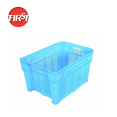ซื้อ ขนาดภายนอก 545*345*250 มิลลิเมตร การเกษตร กล่องพลาสติกสําหรับขนส่งผัก การผลิตออนไลน์