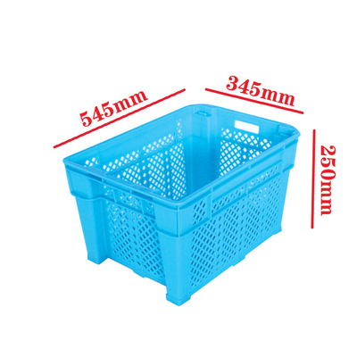 ซื้อ กล่องน้ํานมพลาสติกสีทางการค้าสําหรับการส่งผัก 545x345x250mm การผลิตออนไลน์