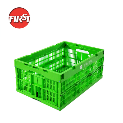 ซื้อ กล่องพลาสติกแบบพับได้แบบสีสันสําหรับผลไม้และผัก ที่สะดวกในการขน การผลิตออนไลน์