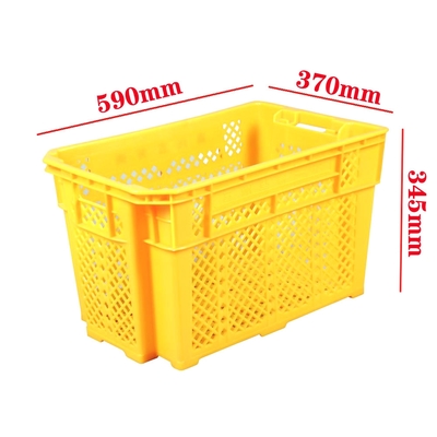 ซื้อ อาหาร พลาสติก กระเป๋าเก็บของ กระเป๋าเคลื่อนย้าย Stackable กระเป๋าผลไม้พลาสติก 590x370x345mm การผลิตออนไลน์