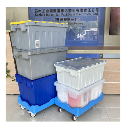 ซื้อ กล่องพลาสติกที่สามารถก่อตัวได้ และสามารถก่อตัวได้ มีฝาปิด ขนาดภายใน 550*370*350 มิลลิเมตร สามารถรีไซเคิล การผลิตออนไลน์