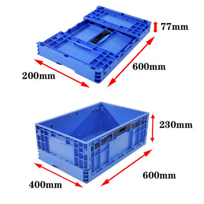 ซื้อ 600×400 ซอลิด กระเป๋าสตางค์พับได้ ยูโร PP Logistics Box OEM ผู้ผลิต การผลิตออนไลน์