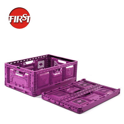 ซื้อ ลังพลาสติกพับได้ 600×400 ลังโลจิสติกส์แบบซ้อนได้แบบพับได้ ซัพพลายเออร์ การผลิตออนไลน์