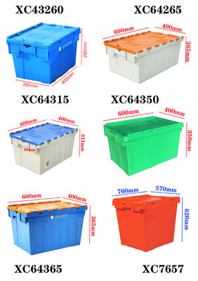 ซื้อ ลังพลาสติกสั่งทำพิเศษพร้อมฝาพร้อมฝาปิด 600×400×265มม การผลิตออนไลน์