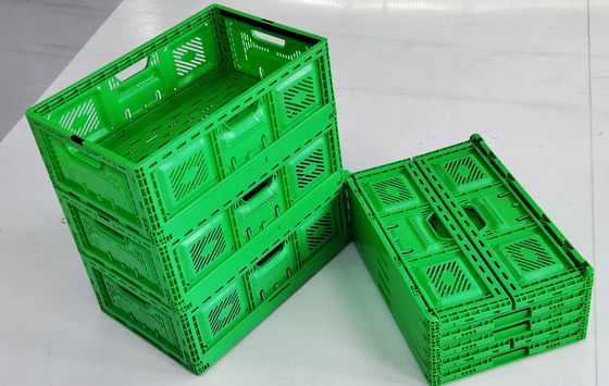 ซื้อ กล่องพลาสติกพับได้สำหรับเก็บผัก แบบซ้อนได้ ตะกร้าพลาสติกพับได้ การผลิตออนไลน์