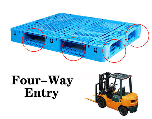 ซื้อ PP Stackable Warehouse heavy duty plastic pallet Four Way Forklift Entry Sustainability การผลิตออนไลน์