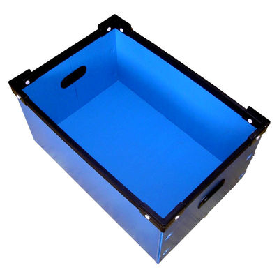ซื้อ Foldable Coroplast Containers Stackable Lightweight Industrial-Grade Storage Moving Crates การผลิตออนไลน์